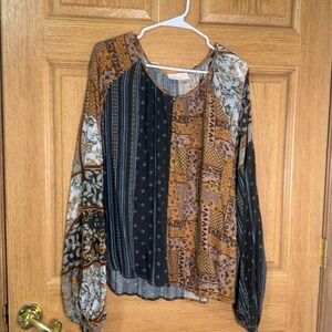 Sugar fox Multicolor Bohemian Blouse